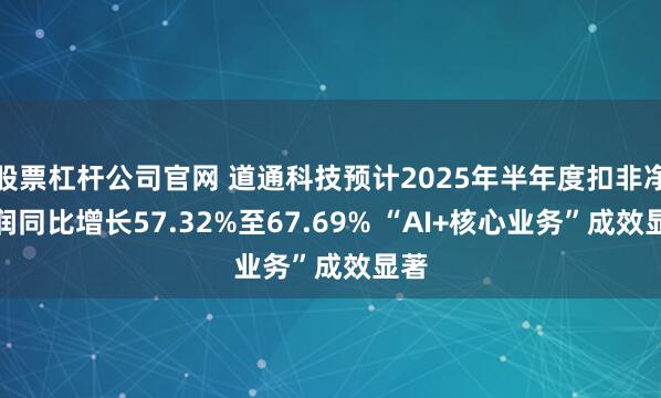 股票杠杆公司官网 道通科技预计2025年半年度扣非净利润同比增长57.32%至67.69% “AI+核心业务”成效显著