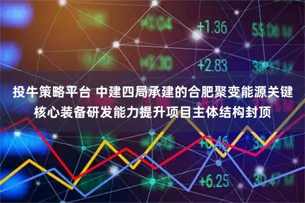 投牛策略平台 中建四局承建的合肥聚变能源关键核心装备研发能力提升项目主体结构封顶